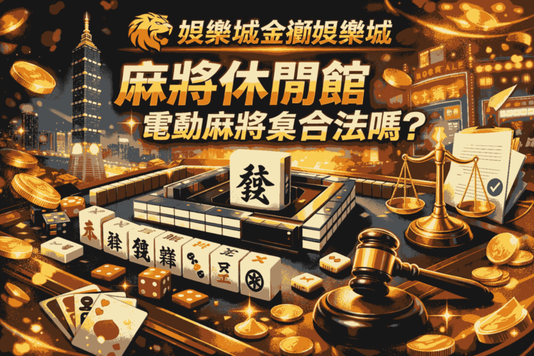 娛樂城金獅娛樂城 ｜麻將休閒館電動麻將桌合法嗎？